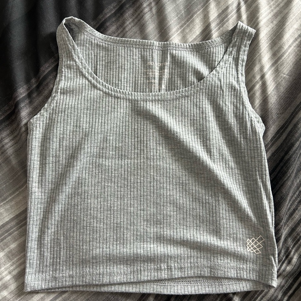 Jed North Charcoal Ribbed Tank